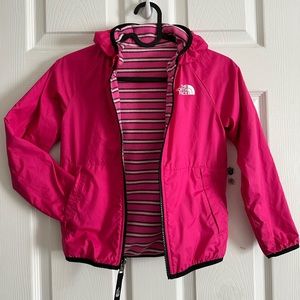 North Face Girls Reversible Jacket Size 6 Great Condition